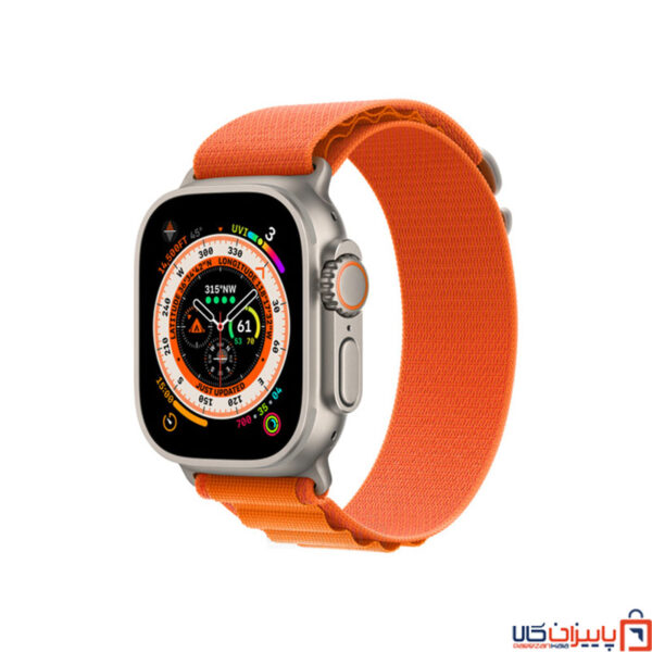 ساعت-هوشمند-اپل-واچ-ultra-با-بند-آلپاین-لوپ-رنگ-نارنجی
